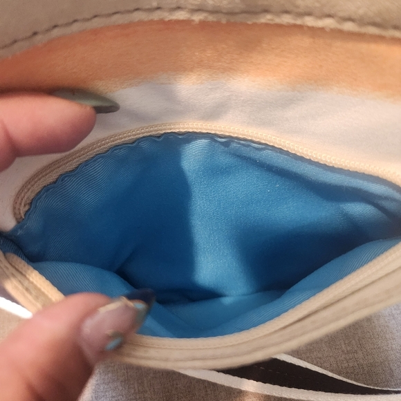 EUC COACH HAMPTON MULTICOLOR PASTEL WATERCOLOR STRIPE CROSSBODY - Picture 15 of 15